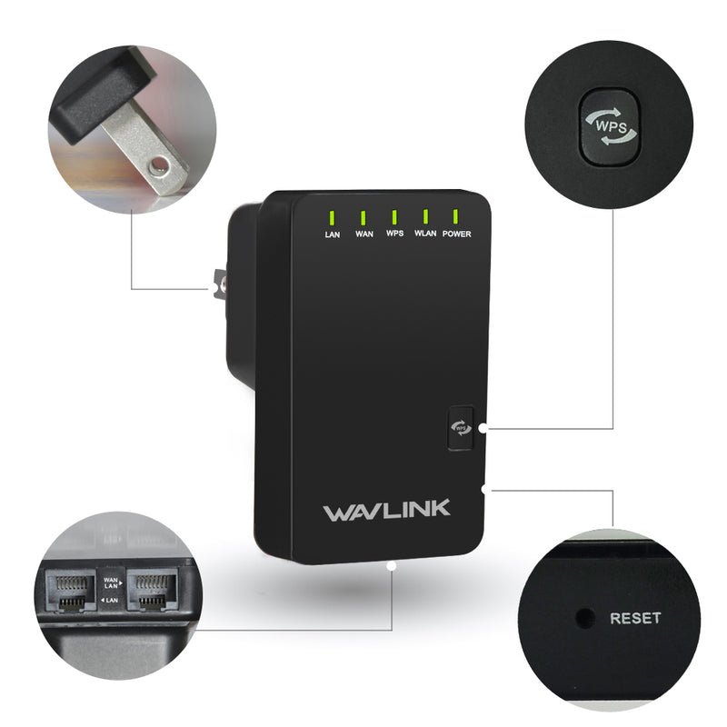 Wavlink WL-WN523N2 300Mbps Wireless WiFi Router Repeater AP Mode 802.11n/b/g