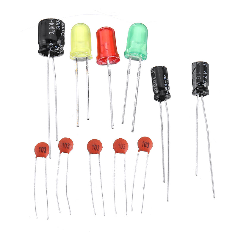 10pcs 555 Trigger Circuit Student Soldering Practice Board Electronic Production DIY Kit