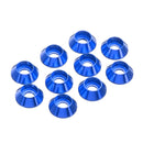 Suleve M6AN1 10Pcs M6 Cup Head Hex Screw Gasket Washer Nuts Aluminum Alloy Multicolor