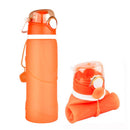 BIKIGHT 750ML Folding Bottle Sports Camping Traveling Portable Frosted Water Bottle