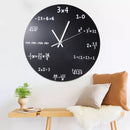 Mathematics Blackboard Clock Wall Clock Home/Office/Classroom Clock Black Powder
