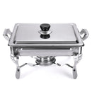 6L Stainless Steel Square Buffet Heating Stove Chafing Dish Buffet Stoves Caterer Wedding Party Food Warmer Tray Dinner Serving Simple Removal Buffet Stove