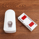 Automatic Toothpaste Dispenser 5 Electric Toothbrush Holder Set Wall Mount Stand White