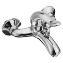 Metal Triple Cold and Hot Bathroom Faucet Chrome Bath Shower Water Tap