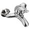 Metal Triple Cold and Hot Bathroom Faucet Chrome Bath Shower Water Tap