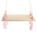 Wood Rope Floating Tassel Floating Wall Swing Shelf Hanging Storage Decorations