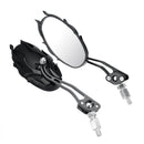 Pair 8/10mm Universal Motorcycle Motorbike Scooter Rear View Side Back Mirrors