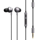ROCK SPACE Earphone 3.5mm Wired Control Heavy Bass Stereo Headphone with Mic for iPhone Xiaomi