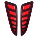 Pair LED Rear Bumper Reflector Driving Brake Lights Daytime Running Lamps for Toyota C-HR 2016-2018