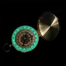 Outdoor Portable Brass Pocket G50 Copper Golden Compass Luminous Navigation Flip
