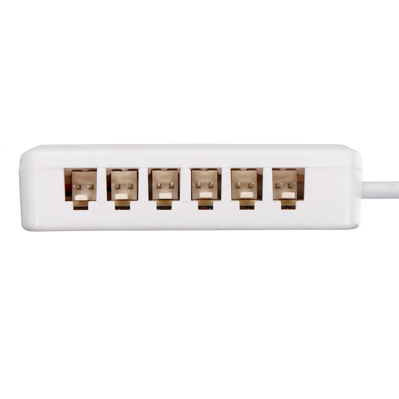 Block Terminal Branch 6-hole Connection Box for LED Cabinet Light Downlight Spotlight