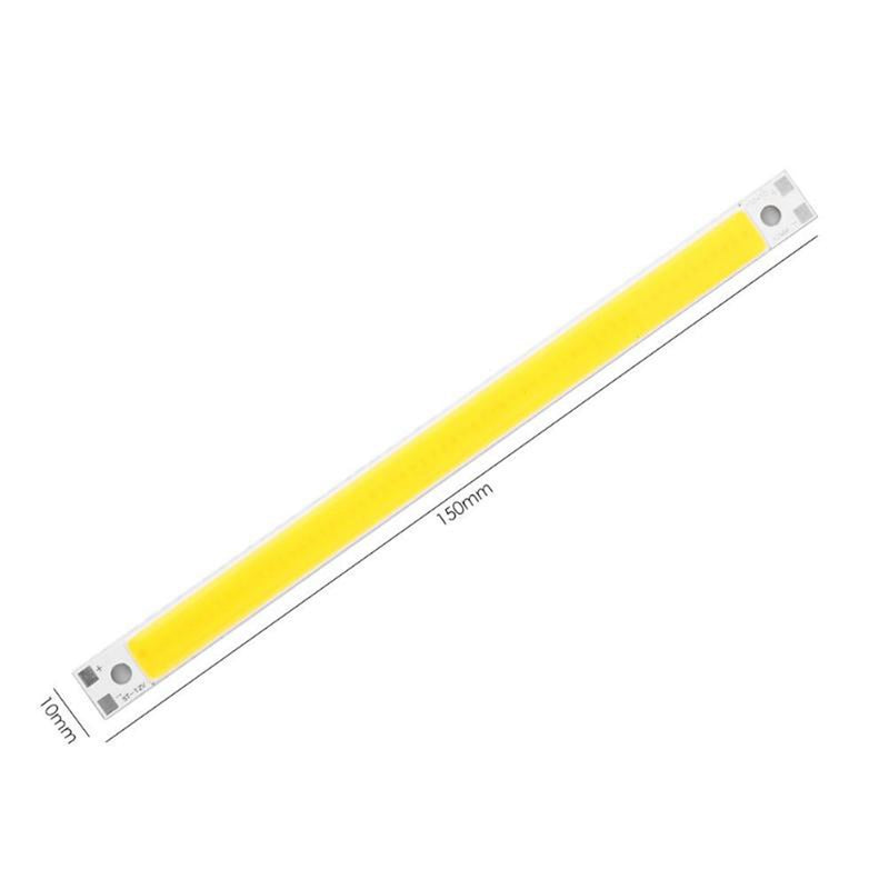 10W DC12-14V Warm White/White COB LED Chip Panel Strip Lamp 1400LM Light Source DIY 150x10mm