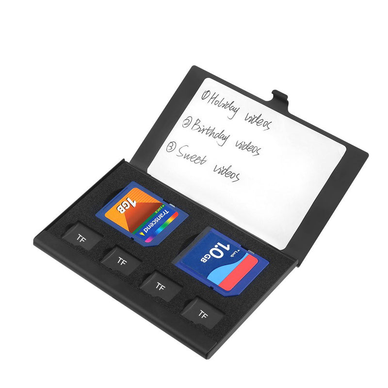 Rocketek Metal Portable TF Memory Card Storage Box Card Adapter Organized Collection Case