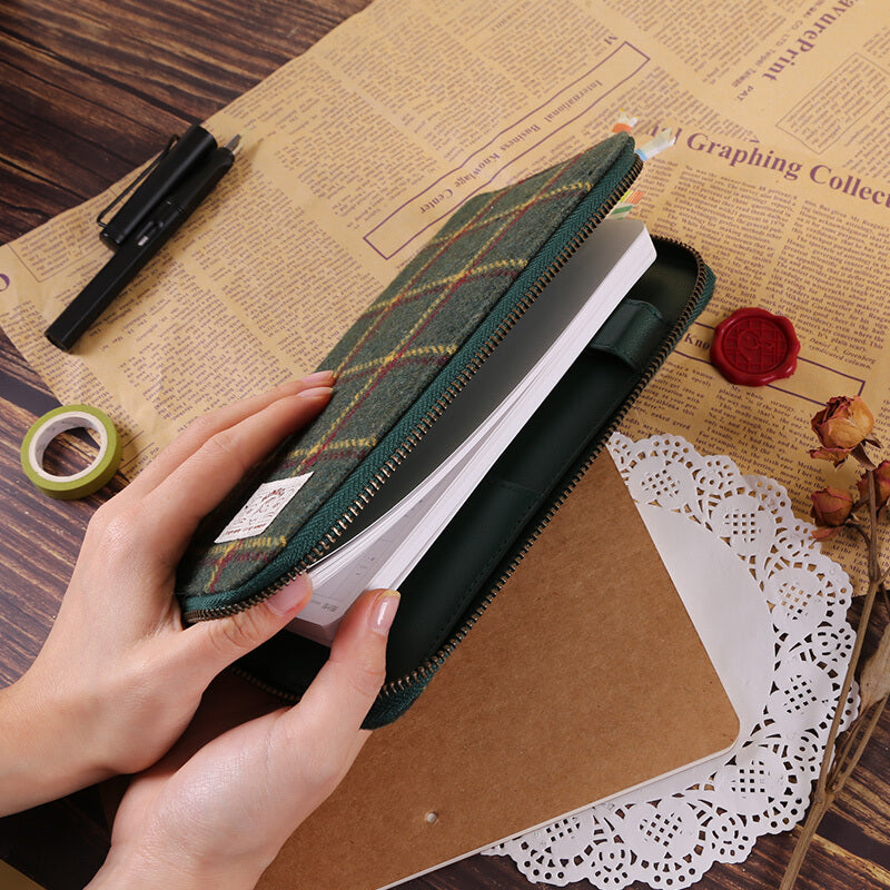 Kinbor DTB61031 Zipper Notebook Bag Schedules Planer Diary Notepad Christmas Gifts