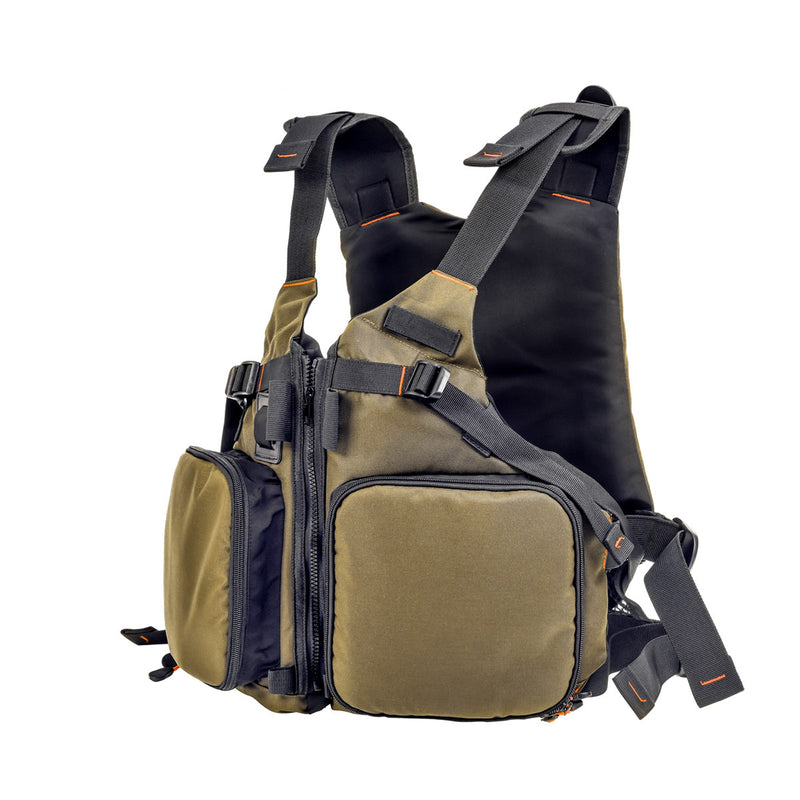 LEO 27988 D86 Olive Green Boat Floating Fishing Jacket Life Jacket Life Vest