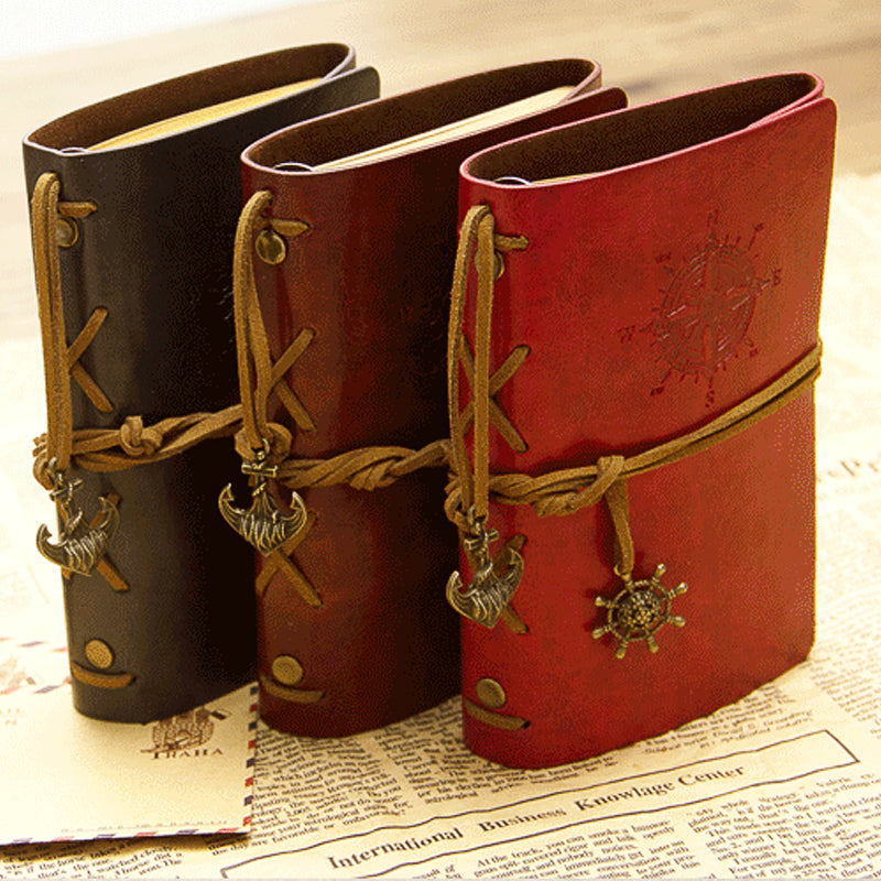 Creative retro imitation leather notebook loose-leaf traveler notebook pirate diary