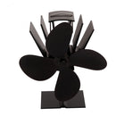 IPRee 4 Blades Fireplace Fan Thermal Heat Power Stove Fan Wood Burner Fan