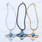 Unisex Fidget Spinner Necklace Four Leaf Crab Craws Pendant Necklace Women Men