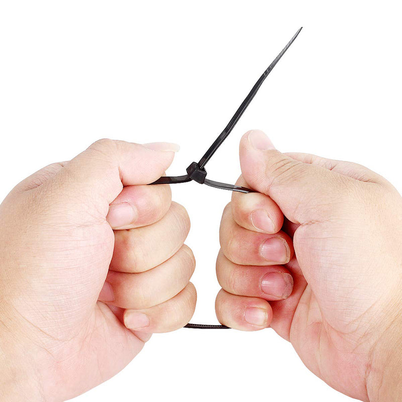 Suleve ZT06 Nylon 500Pcs/1000Pcs 3mm 6/8/10/12/15/20cm Black/White Nylon Self-locking Cable Tie Zip Ties Strong Tensile Strength