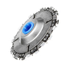 Drillpro 4 Inch Grinder Chain Disc 22mm Arbor 22 Tooth Wood Carving Disc For 115/125mm Angle Grinder