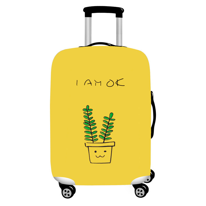 Honana Cute Cartoon Rabbit Elastic Luggage Cover Trolley Case Cover Durable Suitcase Protector