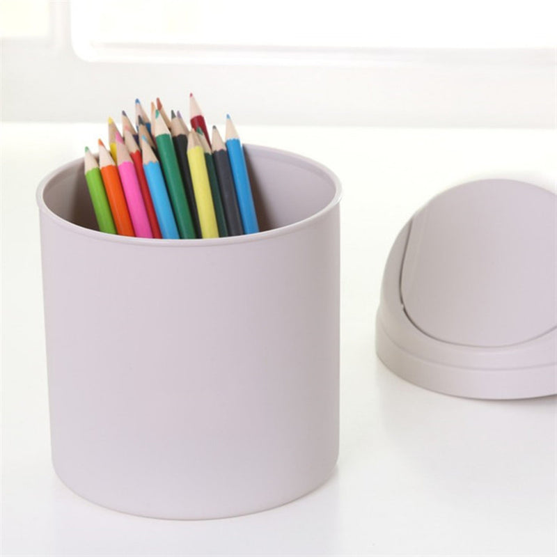 Mini Waste Bin Desktop Garbage Basket Home Table Trash Can Dustbin Container