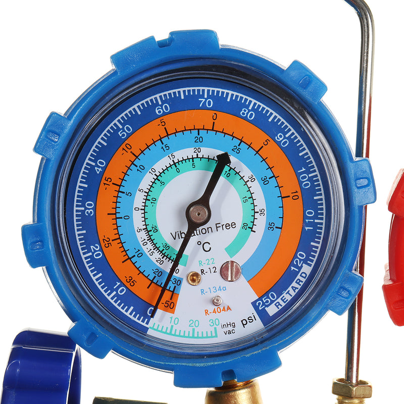 Air Conditioning AC Diagnostic Manifold Gauge Tool Set Refrigeration For 134A