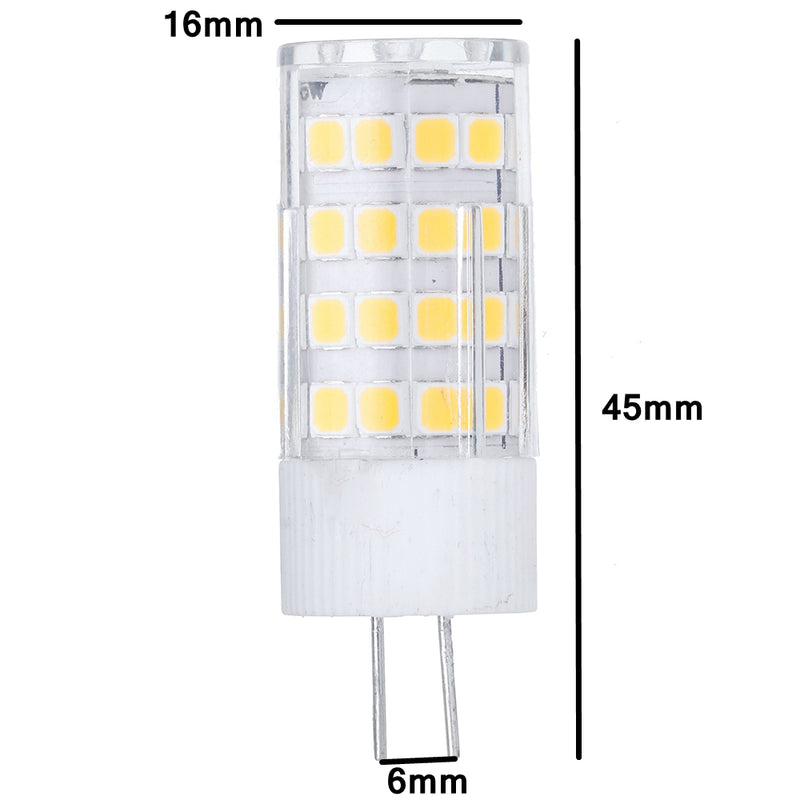 AC/DC12V 5W SMD2835 G4 Ceramics LED Corn Light Bulb for Indoor Replace Halogen Chandelier Lamp