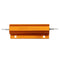 10pcs RX24 100W 10R 10RJ Metal Aluminum Case High Power Resistor Golden Metal Shell Case Heatsink Resistance Resistor