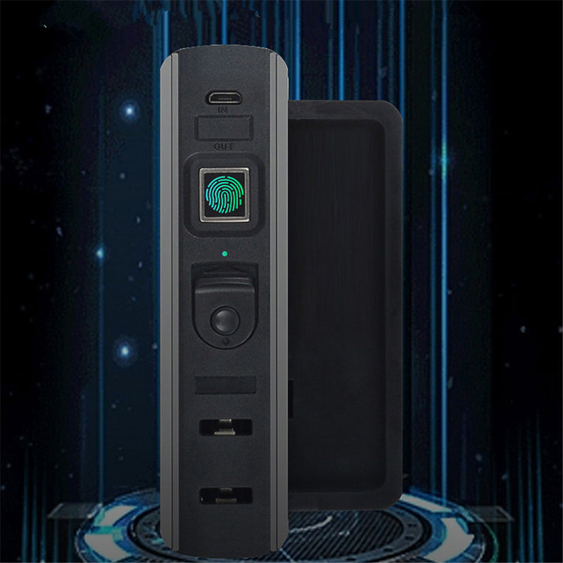 Smart Fingerprint Waterproof Luggage Suitcase Backpack Embedded Lock Rechargeable USB Lock