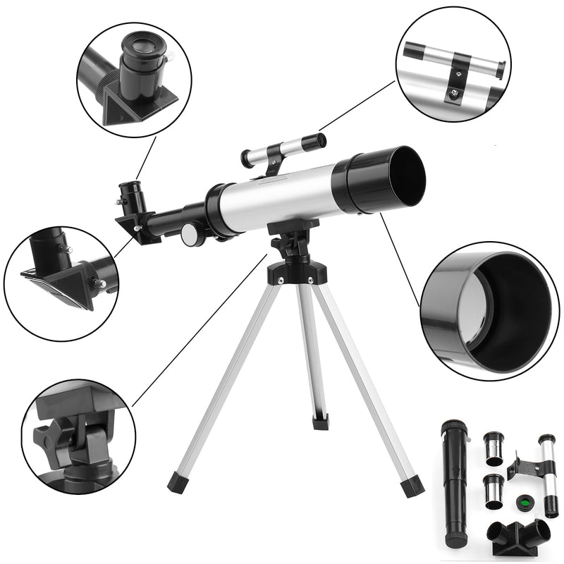 360x50mm Astronomical Telescope HD Refractive Monocular Spotting Scope With Tripod