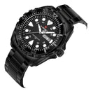 NAVIFORCE 9105 Business Style Male Wristwatch Stainless Steel Analog Quartz Watch