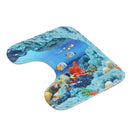 An Ocean Dolphin Bathroom Carpet Set Pedestal Rug Lid Toilet Cover Bath Mat Set