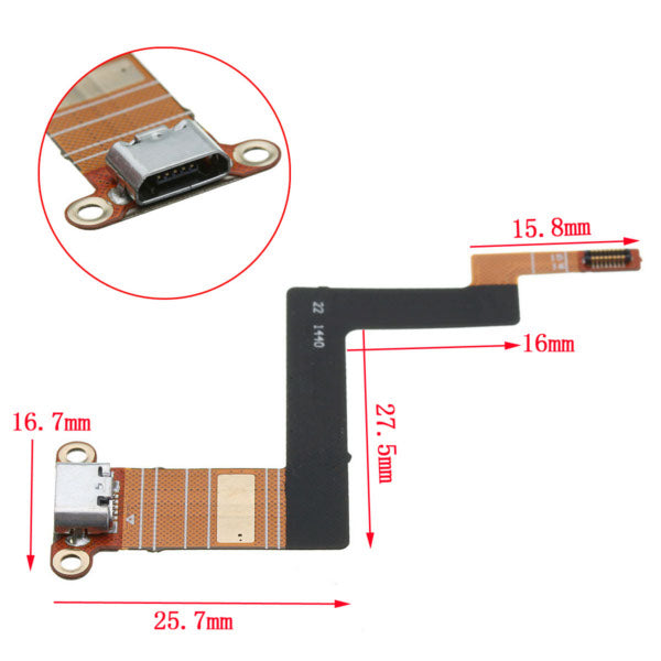 USB Interface Power Charging Port Flex Cable For BlackBerry Classic Q20 SQC100-2