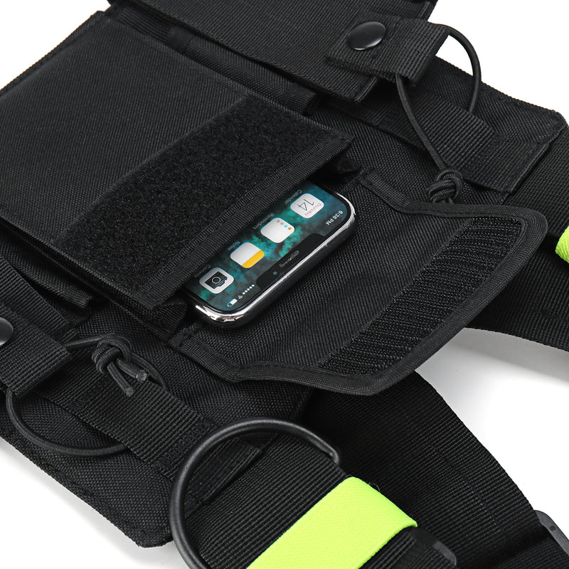 Chest Pocket Pack Harness Nylon Bag Backpack Holster for Radio Walkie Talkie