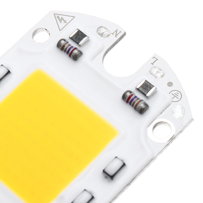 LUSTREON AC110V/220V 30W 40W 50W White/Warm White COB LED Chip 60*40mm for DIY Flood Light