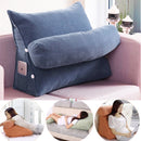 Adjustable Pearl Wool Back Wedge Pillow Reading Bedrest Rest Support Thwartwise Pain Relief  Cushion