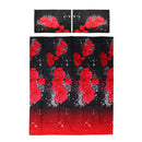 3D Printed Bedding Sets Bedclothes Red Rose Bed Sheet Cover With 2 Pillowcases