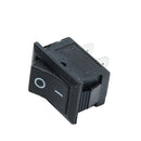 100pcs Black Push Button Mini Switch 6A-10A 110V 250V KCD1-101 2Pin Snap-In On/Off Rocker Switch