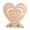 60x60x2cm MDF Heart Shape Candy Donut Wall Stand Holds Wedding Table Decorations