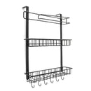 Refrigerator Hanging Rail Rack Storage Stand Kitchen Utensils Wall Mounted Tidy Hook