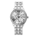 Fashion Crystal Luxury Big Number Stainless Steel Band Men Women Quartz Watch