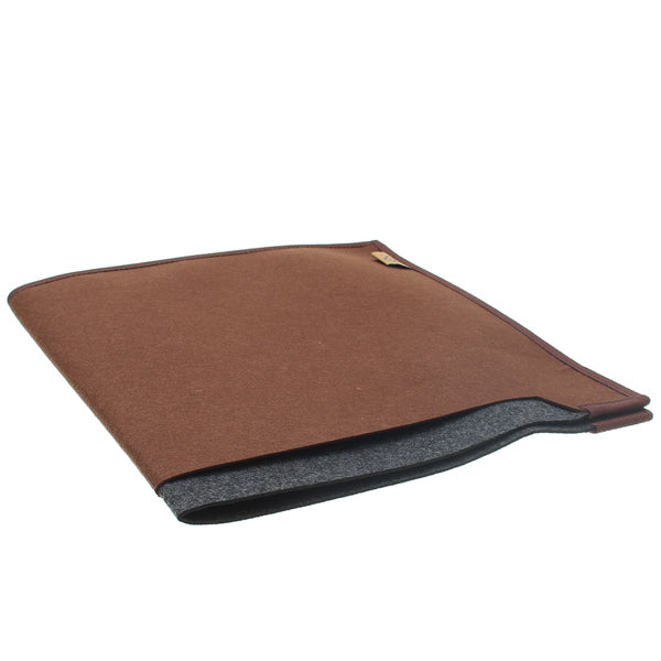 NGWX Super Large Simple Fashion 650x340mm Felt Computer Desk Pad-Brown/Dark Grey