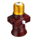 E27 Screw Base Light Holder Convert To Switch Lamp Bulb Socket Adapter 110-250V