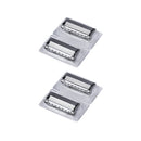 Minleaf ML-HR Manual Men's Razor Aloe Vera Lubrastrip 4 Blade Refills with Precision Trimming