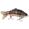 ZANLURE 10cm/17g Fishing Lure 6-Segement Pike Lure With Mouth Swimbait Fishing Bait