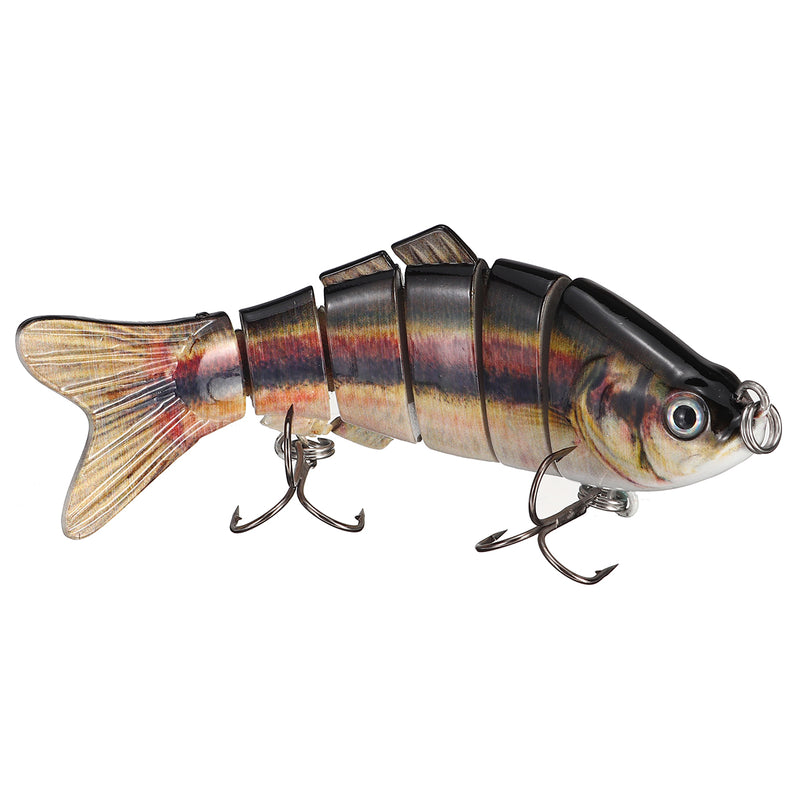 ZANLURE 10cm/17g Fishing Lure 6-Segement Pike Lure With Mouth Swimbait Fishing Bait