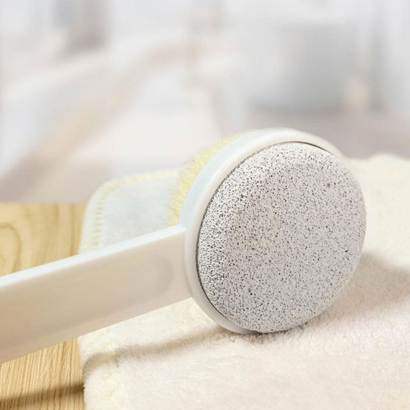 Qualitell Double-Sided Bath Brush Skin-Friendly Soft Bristles Exfoliation Wooden Body Shower Cleaning Brush From Xiaomi Youpin