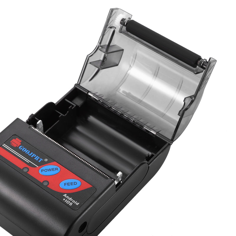 GOOJPRT MTP-II Portable 58mm bluetooth Thermal Label Receipt Printer bluetooth Printer for Windows IOS Android