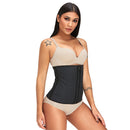 Women's Underbust Latex Slimming Zip Corset Sport Girdle Waist Trainer Cincher Slimming Body Shaper